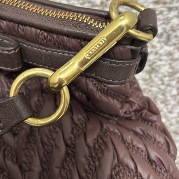 COACH brown Madison quilted bag - Picture 4 of 9